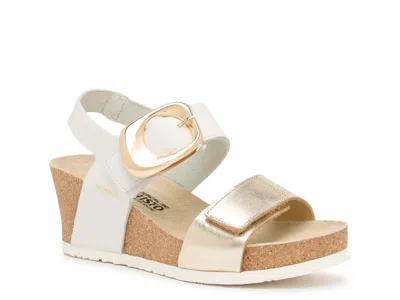Mephisto Leandre Wedge Sandal In White