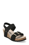 Mephisto Leonore Ankle Strap Sandal In Black