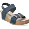 Mephisto Leonore Ankle Strap Sandal In Blue