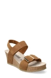 Mephisto Leonore Ankle Strap Sandal In Brown