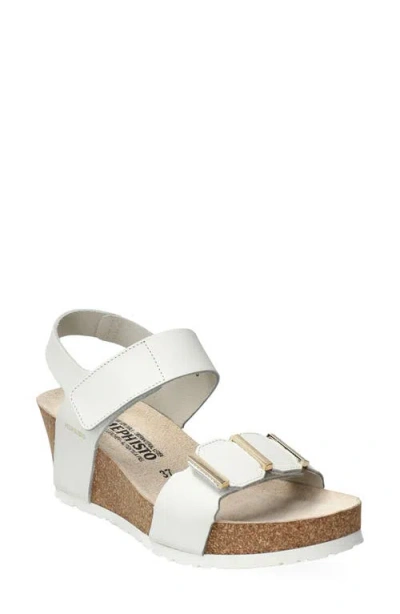 Mephisto Leonore Ankle Strap Sandal In White