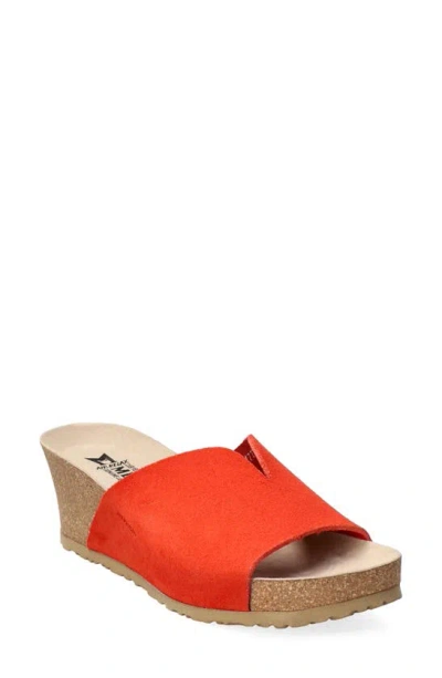 Mephisto Lisane Slide Sandal In Coral