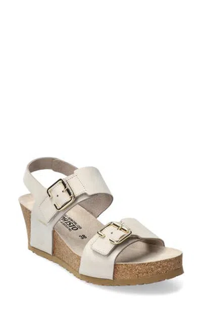 Mephisto Lissandra Platform Wedge Sandal In Neutral