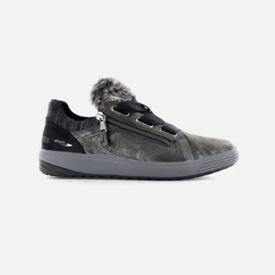 Mephisto Ma Bella Daily Sneaker In Graphite Metallic In Black