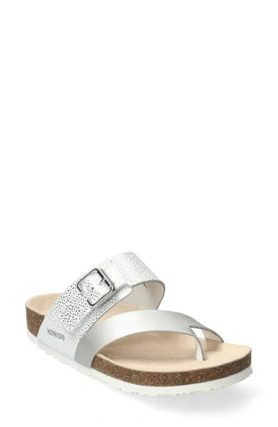 Mephisto Madalyn Toe Loop Sandal In Silver