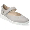 Mephisto Marsia Mary Jane Flat In Light Grey