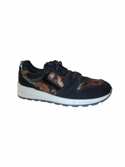 Mephisto Men's Cross Back Sneakers In Black Leopard In Multi