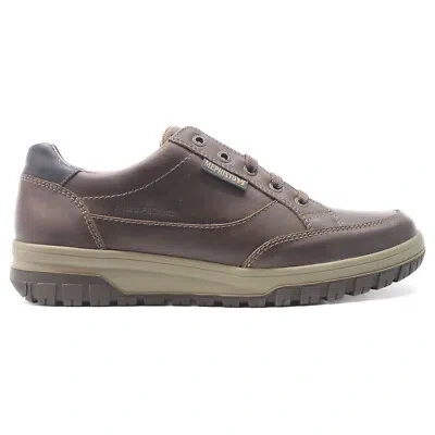 Pre-owned Mephisto Mens Trainers Paco Casual Lace-up Low-top Sneakers Outdoor Leather In Tobacco
