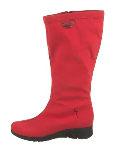 Pre-owned Mephisto Rain Boots In Red