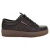 Mephisto Rainbow Shoes Oregon 1351 Dark Brown Leather In Brown