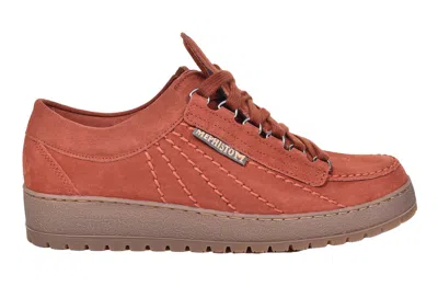 Mephisto Rainbow Shoes Velours 9864/35 Rust In Orange