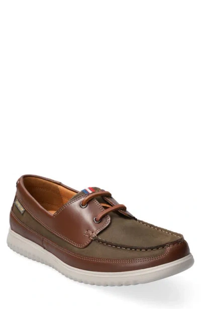 Mephisto Trevis Boat Shoe In Loden