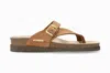 Mephisto Helen Toe Loop Sandal In Brown