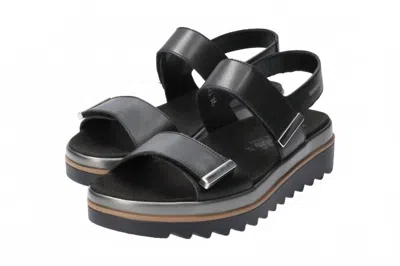 MEPHISTO WOMEN'S DOMINICA SANDAL IN BLACK SOFTY 1200