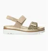 Mephisto Dominica Platform Sandal In Beige