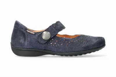 Mephisto Women's Fabienne Hand Made Mary Jane In Navy Arctic In Multi