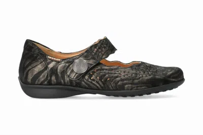 Mephisto Women's Fabienne Hand Made Mary Jane Shoes In Platinum Africa In Multi