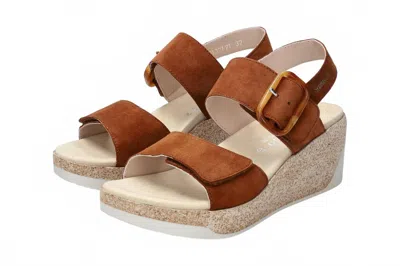 Mephisto Women's Guilia Wedge Sandal In Hazelnut In Brown
