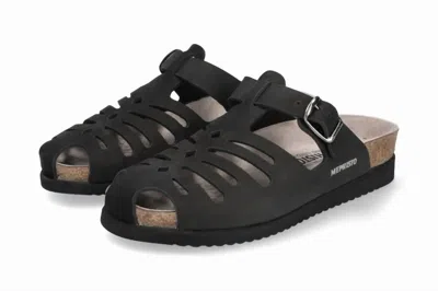 Mephisto Women's Hedina Fisherman Mule Sandal In Black