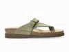 Mephisto Helen Toe Loop Sandal In Green