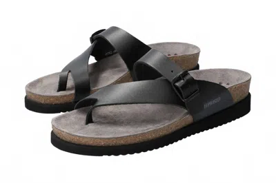 Mephisto Women's Helen Sandals In Black Waxy