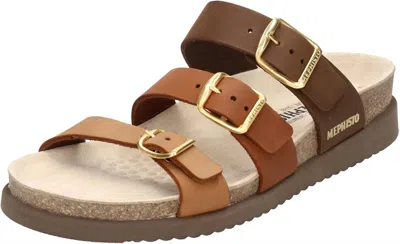 Mephisto Women's Hyacinta Camel Scratch Sandal In Multi