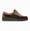 Mephisto Women's Lady Hand Stitched Oxford Shoes In Dark Brown In Brown
