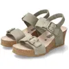 Mephisto Women's Lissandra Sandal In Khaki Sandvel In Multi
