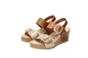Mephisto Lissandra Platform Wedge Sandal In Brown