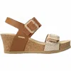 Mephisto Lissandra Platform Wedge Sandal In Brown