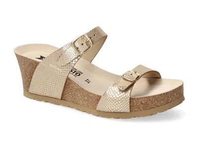 Mephisto Women's Luisa Wedge Heel Sandals In Lt Sand Havana In Multi