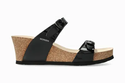 Mephisto Women's Luisa Wedge In Black Patent