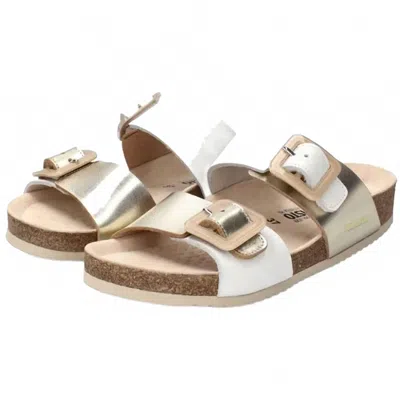 Mephisto Women's Madison Sandal In White/gold In Multi