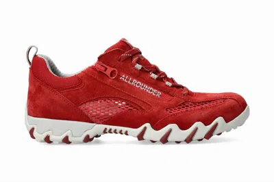 Mephisto Women's Naira Rugged Zip-up Oxford Shoes In Chili Pepper Red In Multi