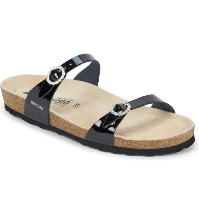 Mephisto Women's Norie Sandal In Black Patent