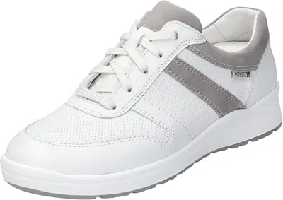 Mephisto Women's Rebeca Perf Sneaker In White Empire Bucksoft Combo