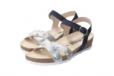 Mephisto Women's Stela Wedge Sandals In Light Sand In Multi
