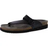 Mephisto Womens Leather Buckle Slide Sandals