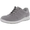 Mephisto Womens Perforated Nubuck Casual And Fashion Sneakers In Grey