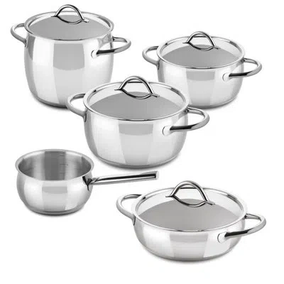 Mepra 1950 Kitchen Set - 9 Pieces - Stainless Steel In Silver