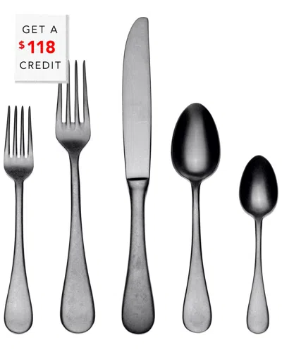 Mepra 20pc Flatware Set With $118 Credit In Gray