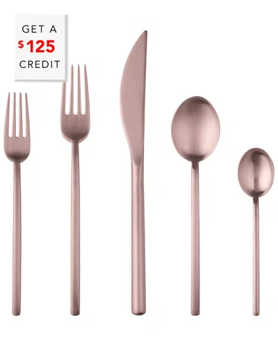 Mepra 20pc Flatware Set With $125 Credit In Pink
