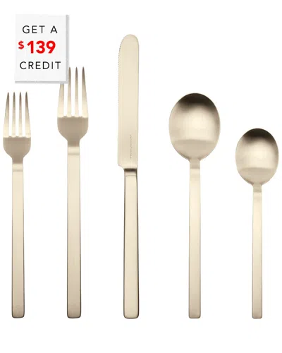 Mepra 20pc Flatware Set With $139 Credit In Silver