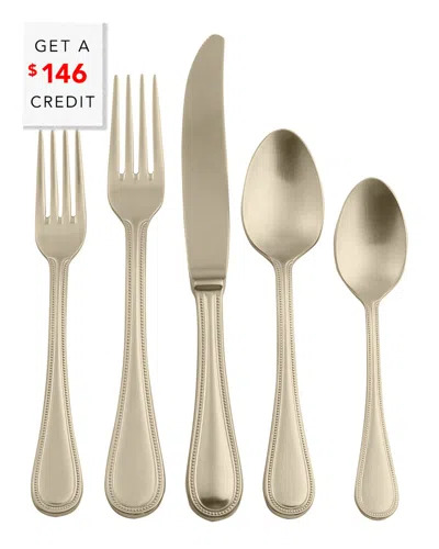 Mepra 20pc Flatware Set With $146 Credit In Gray