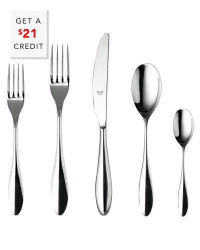 Mepra 20pc Flatware Set With $21 Credit In Silver