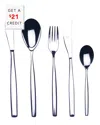 Mepra 20pc Flatware Set With $21 Credit In Silver