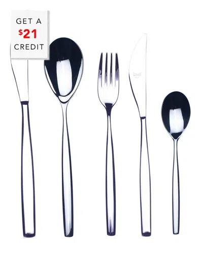 Mepra 20pc Flatware Set With $21 Credit In Silver
