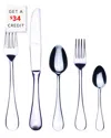 Mepra 20pc Flatware Set With $34 Credit In Silver