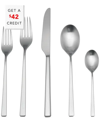 Mepra 20pc Flatware Set With $42 Credit In Silver