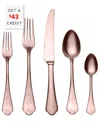 Mepra 20pc Flatware Set With $43 Credit In Pink